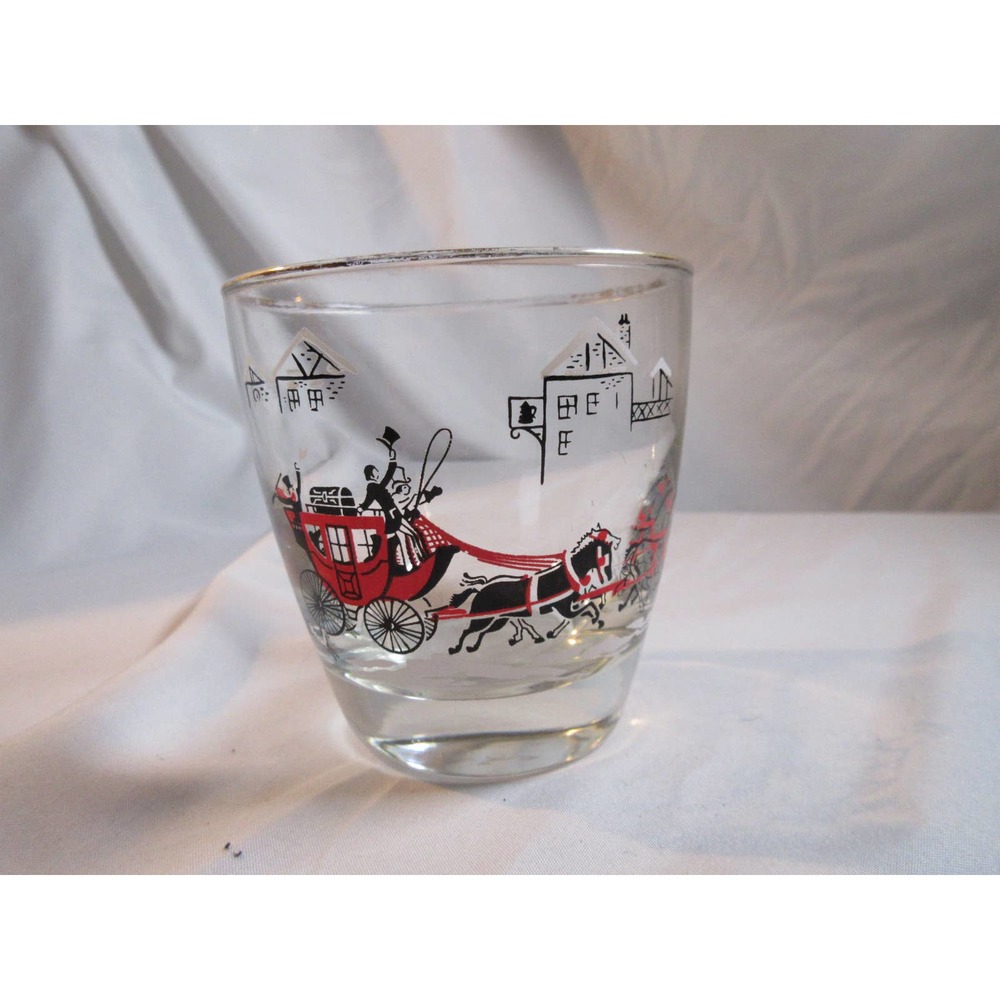 Vintage Single Libby Stagecoach replacement cocktail or juice glass